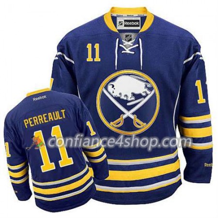 Reebok Maillot de Hockey Buffalo Sabres Gilbert Perreault #11 Domicile Bleu marin - Homme
