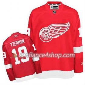 Reebok Maillot de Hockey Detroit Red Wings Steve Yzerman #19 Domicile rouge - Homme