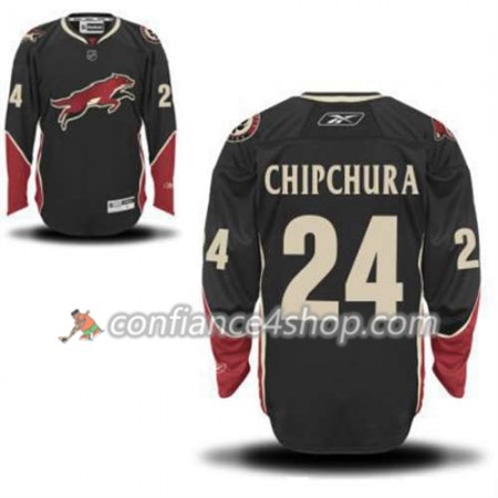 Reebok Maillot de Hockey Phoenix Coyotes Kyle Chipchura 24 Noir Third - Homme