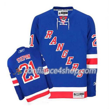 Reebok Maillot de Hockey New York Rangers Derek Stepan #21 Domicile Bleu royal - Homme Reebok Maillot de Hockey New York Rangers Derek Stepan #21 Domicile Bleu royal - Homme