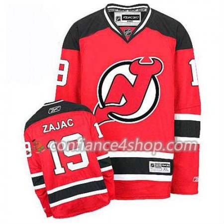 Reebok Maillot de Hockey New Jersey Devils Travis Zajac #19 Domicile rouge - Homme