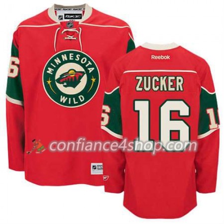 Reebok Maillot de Hockey Minnesota Wild Jason Zucker #16 Domicile rouge - Homme Reebok Maillot de Hockey Minnesota Wild Jason Zucker #16 Domicile rouge - Homme