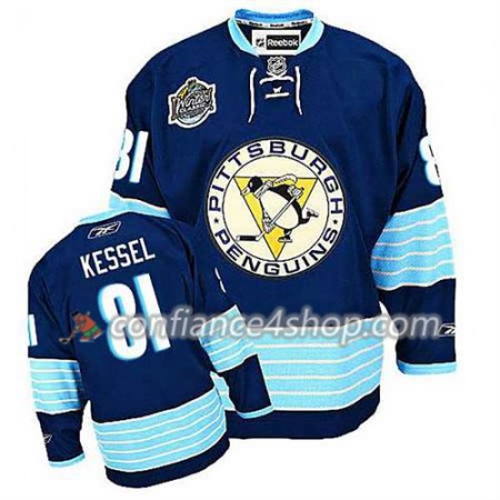 Reebok Maillot de Hockey Pittsburgh Penguins Phil Kessel #81 Bleu Third 2016 Stanley Cup - Homme