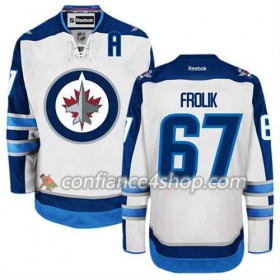 Reebok Maillot de Hockey Winnipeg Jets Michael Frolik #67 Extérieur blanc - Homme