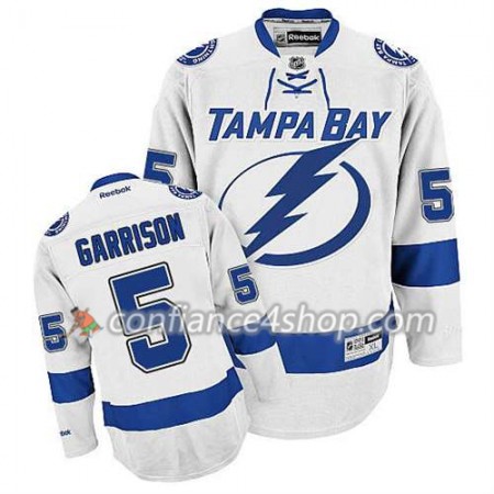 Reebok Maillot de Hockey Tampa Bay Lightning Jason Garrison #5 Extérieur blanc - Homme