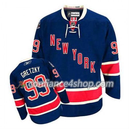 Reebok Maillot de Hockey New York Rangers Wayne Gretzky #99 Third Bleu marin - Homme