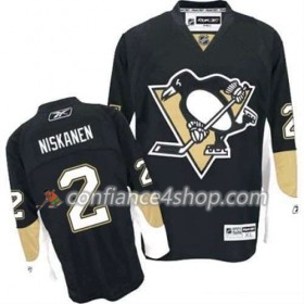 Reebok Maillot de Hockey Pittsburgh Penguins Matt Niskanen 2 Noir Domicile - Homme