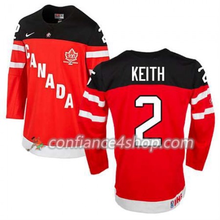 Maillot de Hockey Premier Olympic-Canada Team Duncan Keith #2 100th Anniversary rouge - Homme