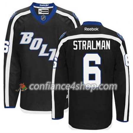 Reebok Maillot de Hockey Tampa Bay Lightning Anton Stralman #6 Third Noir - Homme