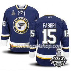 Reebok Maillot de Hockey St. Louis Blues Robby Fabbri #15 Bleu marin Third 2016 Stanley Cup - Homme