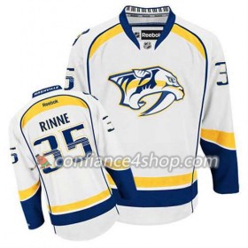 Reebok Maillot de Hockey Nashville Predators Pekka Rinne #35 Extérieur blanc - Homme
