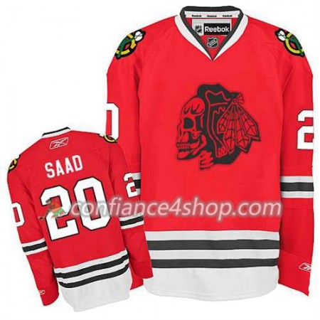 Maillot de Hockey Chicago Blackhawks Brandon Saad #20 Red Skull - Enfant