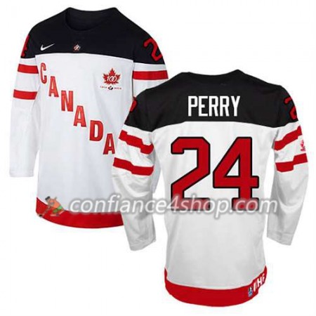 Maillot de Hockey Premier Olympic-Canada Team Corey Perry #24 100th Anniversary blanc - Enfant
