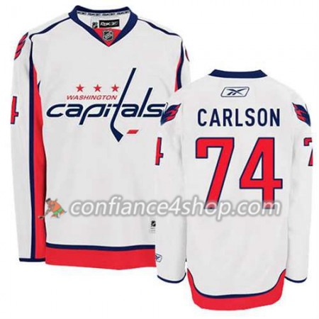 Reebok Maillot de Hockey Washington Capitals John Carlson #74 Extérieur blanc - Homme