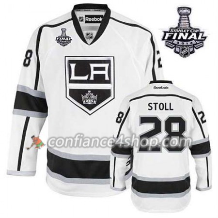 Maillot de Hockey Los Angeles Kings Jarret Stoll #28 Extérieur blanc 2014 Stanley Cup - Homme