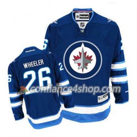 Reebok Maillot de Hockey Winnipeg Jets Blake Wheeler #26 Domicile Bleu marin - Homme