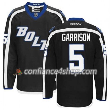 Reebok Maillot de Hockey Tampa Bay Lightning Jason Garrison #5 Third Noir - Homme
