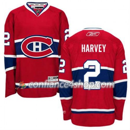 Reebok Maillot de Hockey Montreal Canadiens Doug Harvey #2 Domicile rouge - Homme
