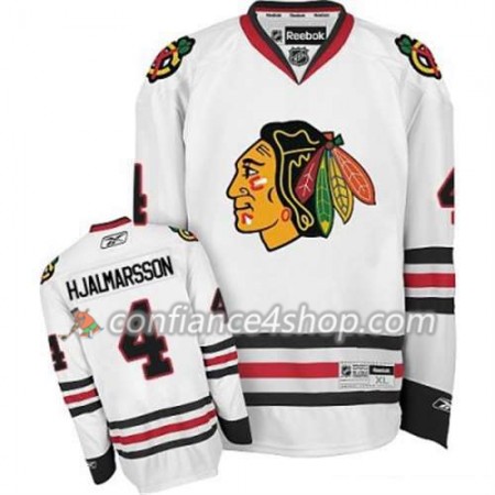 Reebok Maillot de Hockey Chicago Blackhawks Niklas Hjalmarsson 4 Blanc Extérieur - Femme