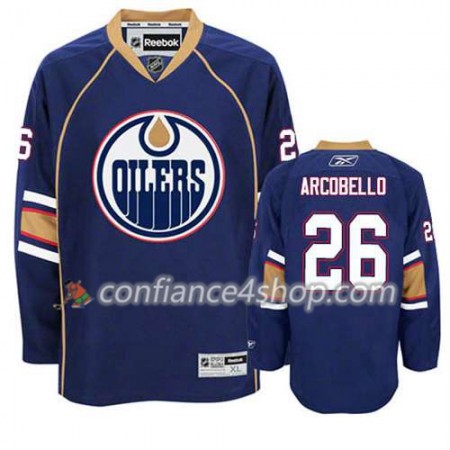 Reebok Maillot de Hockey Edmonton Oilers Mark Arcobello #26 Third Bleu marin - Homme