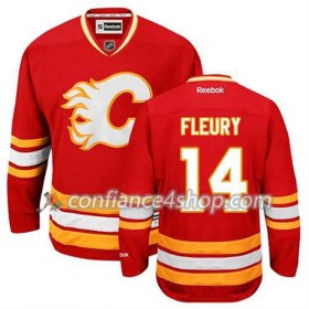 Reebok Maillot de Hockey Calgary Flames Theoren Fleury #14 Third rouge - Homme