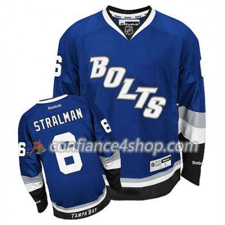 Reebok Maillot de Hockey Tampa Bay Lightning Anton Stralman #6 Third Bleu royal - Homme