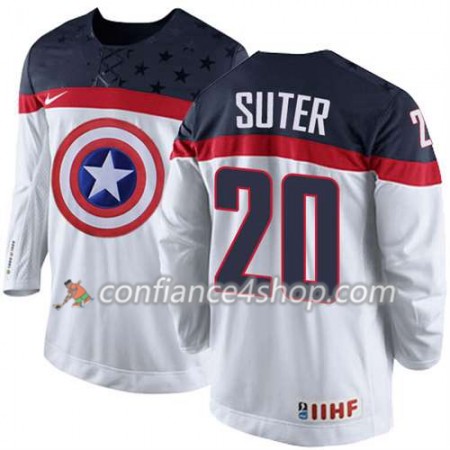 Maillot de Hockey Premier Olympic-USA Team Ryan Suter #20 blanc - Homme