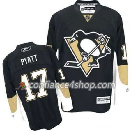 Reebok Maillot de Hockey Pittsburgh Penguins Taylor Pyatt 17 Noir Domicile - Homme
