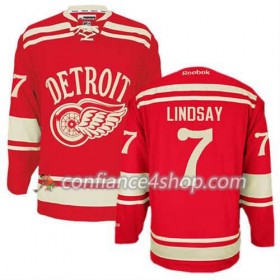 Reebok Maillot de Hockey Detroit Red Wings Ted Lindsay #7 2014 Winter Classic rouge - Homme