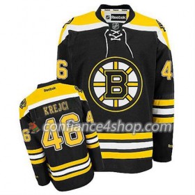 Reebok Maillot de Hockey Boston Bruins David Krejci #46 Domicile Noir - Homme