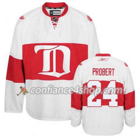 Reebok Maillot de Hockey Detroit Red Wings Bob Probert #24 Third blanc - Homme