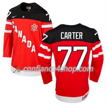 Maillot de Hockey Premier Olympic-Canada Team Jeff Carter #77 100th Anniversary rouge - Homme