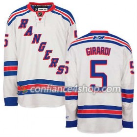 Reebok Maillot de Hockey New York Rangers Dan Girardi #5 Extérieur blanc - Homme