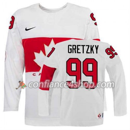 Maillot de Hockey Premier Olympic-Canada Team Wayne Gretzky #99 Domicile blanc - Homme