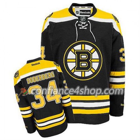 Reebok Maillot de Hockey Boston Bruins Carl Soderberg #34 Domicile Noir - Homme