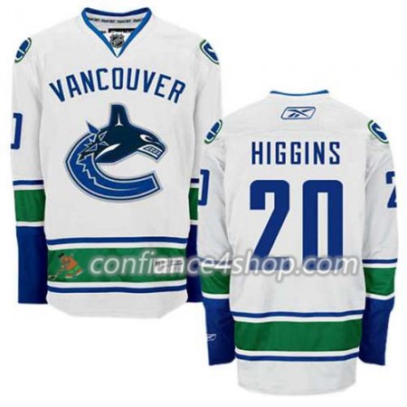 Reebok Maillot de Hockey Vancouver Canucks Chris Higgins #20 Extérieur blanc - Homme