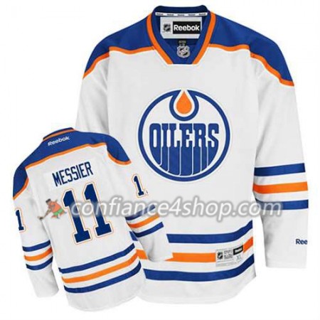 Reebok Maillot de Hockey Edmonton Oilers Mark Messier #11 Extérieur blanc - Homme