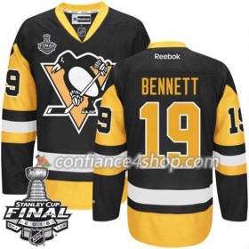Reebok Maillot de Hockey Pittsburgh Penguins Beau Bennett #19 Noir Third 2016 Stanley Cup - Homme