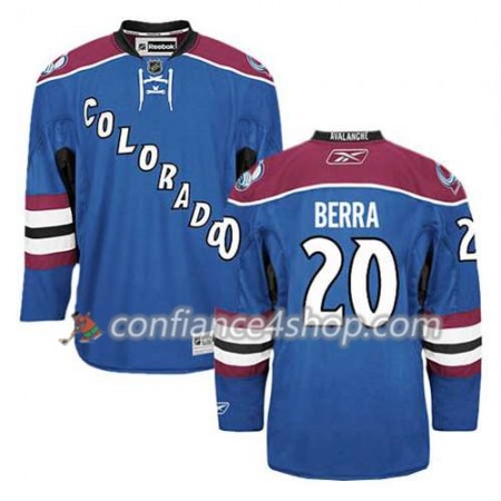 Reebok Maillot de Hockey Colorado Avalanche Reto Berra #20 Third Bleu - Homme
