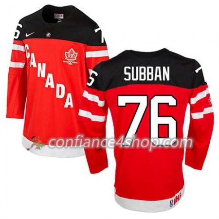 Maillot de Hockey Premier Olympic-Canada Team P.K Subban #76 100th Anniversary rouge - Homme
