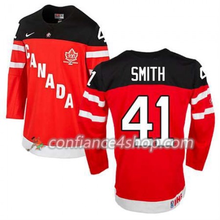 Maillot de Hockey Premier Olympic-Canada Team Mike Smith #41 100th Anniversary rouge - Homme