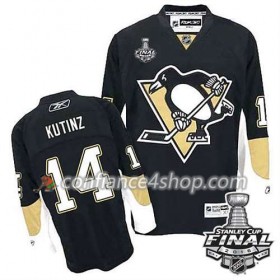 Reebok Maillot de Hockey Pittsburgh Penguins Chris Kunitz #14 Noir Domicile 2016 Stanley Cup - Homme