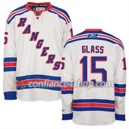 Reebok Maillot de Hockey New York Rangers Tanner Glass #15 Extérieur blanc - Homme Reebok Maillot de Hockey New York Rangers Tanner Glass #15 Extérieur blanc - Homme
