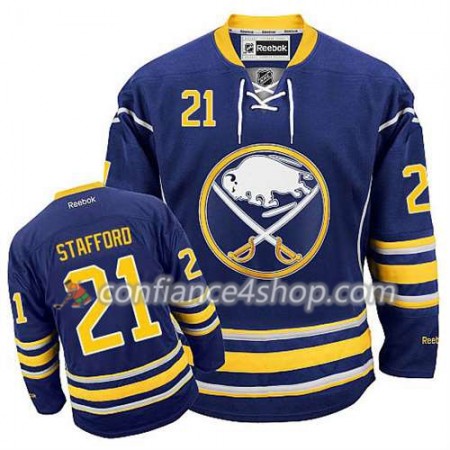 Reebok Maillot de Hockey Buffalo Sabres Drew Stafford #21 Domicile Bleu marin - Homme