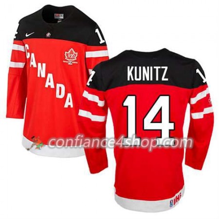 Maillot de Hockey Premier Olympic-Canada Team Chris Kunitz #14 100th Anniversary rouge - Homme