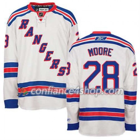 Reebok Maillot de Hockey New York Rangers Dominic Moore #28 Extérieur blanc - Homme Reebok Maillot de Hockey New York Rangers Dominic Moore #28 Extérieur blanc - Homme