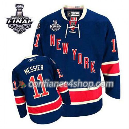 Maillot de Hockey New York Rangers Mark Messier #11 Third Bleu marin 2014 Stanley Cup - Homme Maillot de Hockey New York Rangers Mark Messier #11 Third Bleu marin 2014 Stanley Cup - Homme
