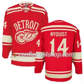 Reebok Maillot de Hockey Detroit Red Wings Gustav Nyquist #14 2014 Winter Classic rouge - Homme