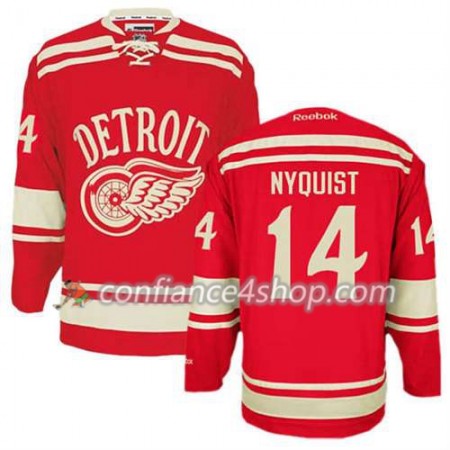 Reebok Maillot de Hockey Detroit Red Wings Gustav Nyquist #14 2014 Winter Classic rouge - Homme