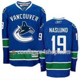 Reebok Maillot de Hockey Vancouver Canucks Markus Naslund #19 Domicile Bleu marin - Homme